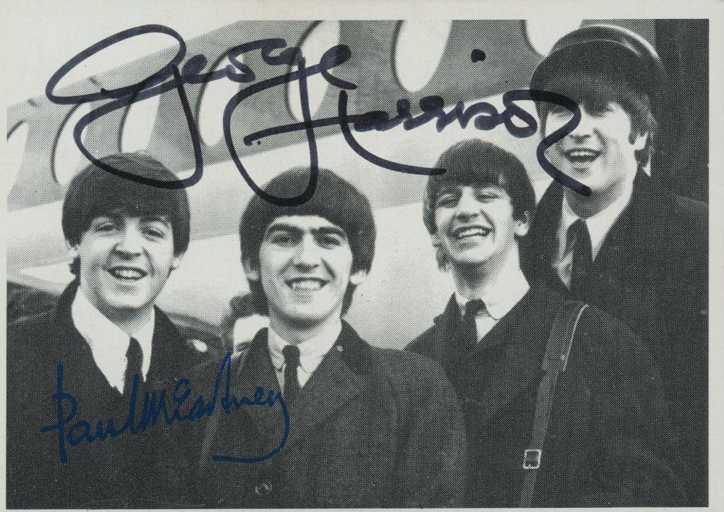The Beatles George Harrison signed photo (1 of 1)
