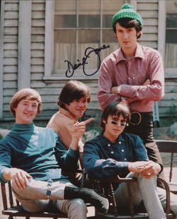 The Monkees Davy Jones signed photo: The Monkees signed photo autographed by David Jones. 8x10 inches