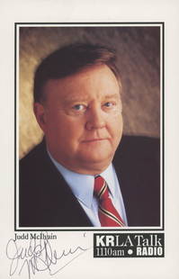 Judd McIlvain signed program: Judd McIlvain signed program