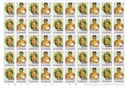 St. Vincent Michael Jackson Stamp Sheet