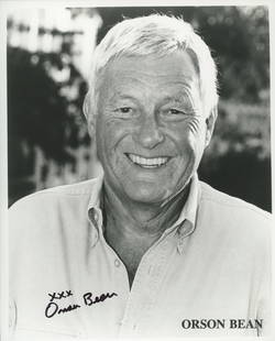 Orson Bean signed photo: Orson Bean signed photo. 8x10 inches