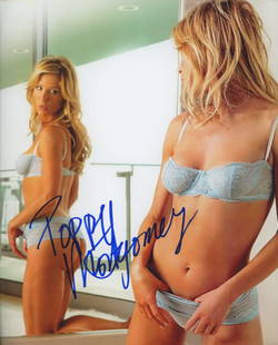 Poppy Montgomery signed photo: Poppy Montgomery signed photo. 8x10 inches