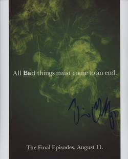 Vince Gilligan signed photo: Vince Gilligan signed photo. 8x10 inches