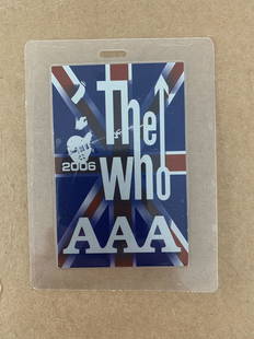 The Who 2006 tour backstage pass: The Who 2006 tour backstage pass