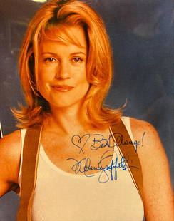 Melanie Griffith signed photo: Melanie Griffith signed photo 8x10 inches