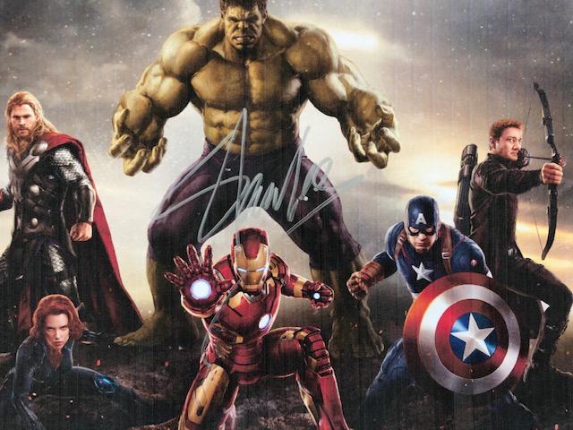 The Avengers superheroes Stan Lee signed photo: The Avengers superhero photo autographed by Stan Lee 8x10