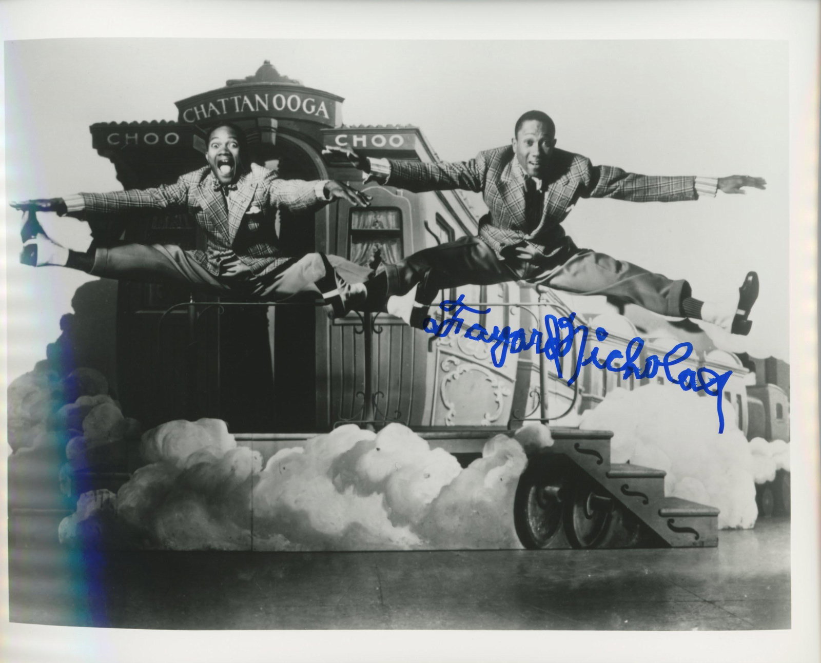 Fayard Nicholas signed photo: Fayard Nicholas autographed photo.