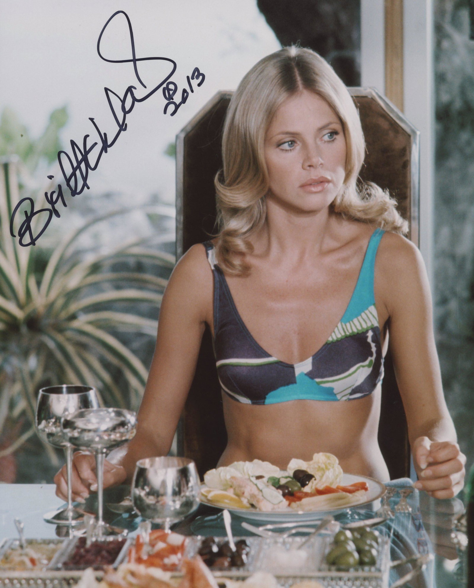 Britt Ekland signed photo: Britt Ekland signed photo. 8x10 inches