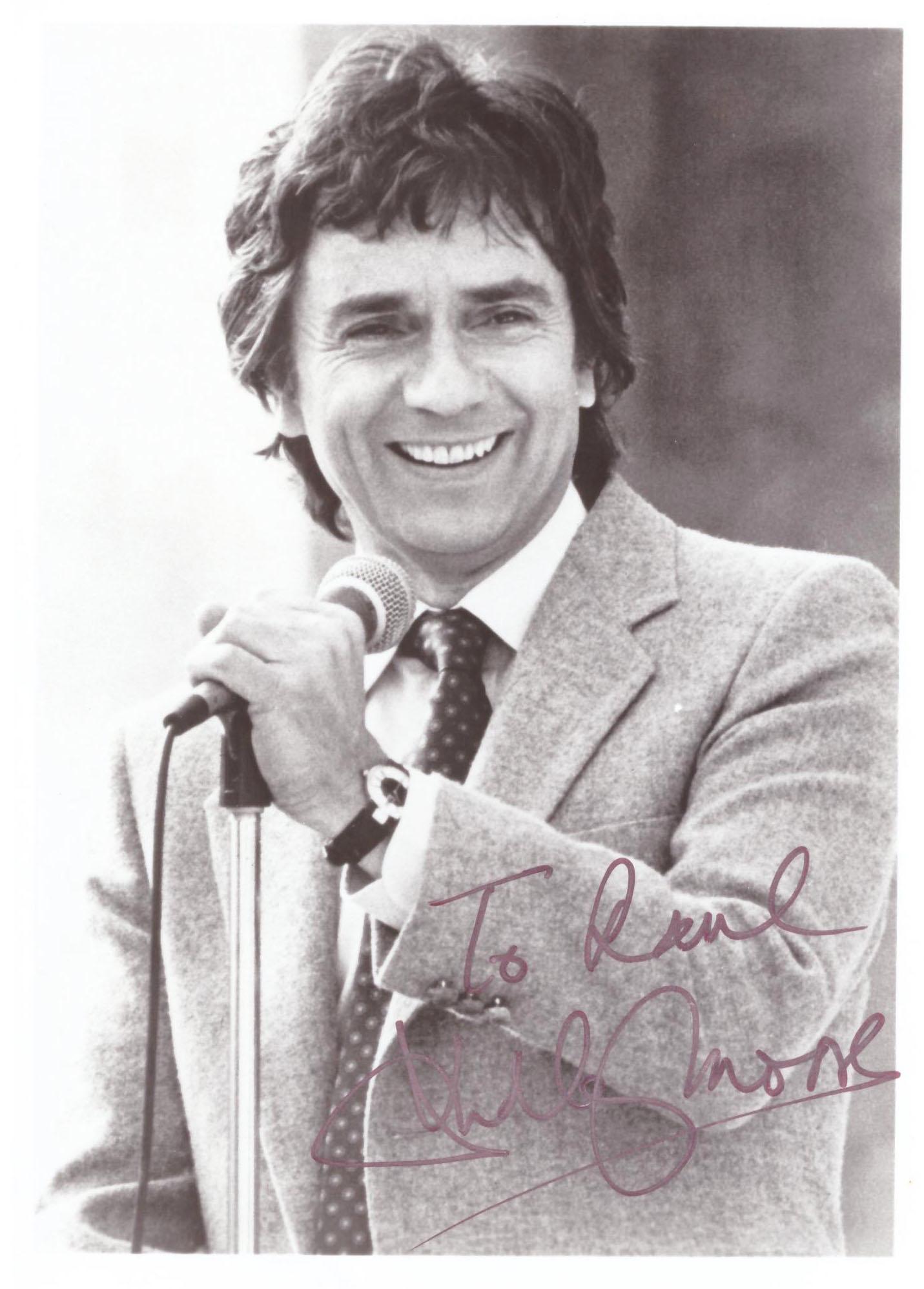 Dudley Moore signed photo: Dudley Moore signed Arthur photo. 5x7 inches