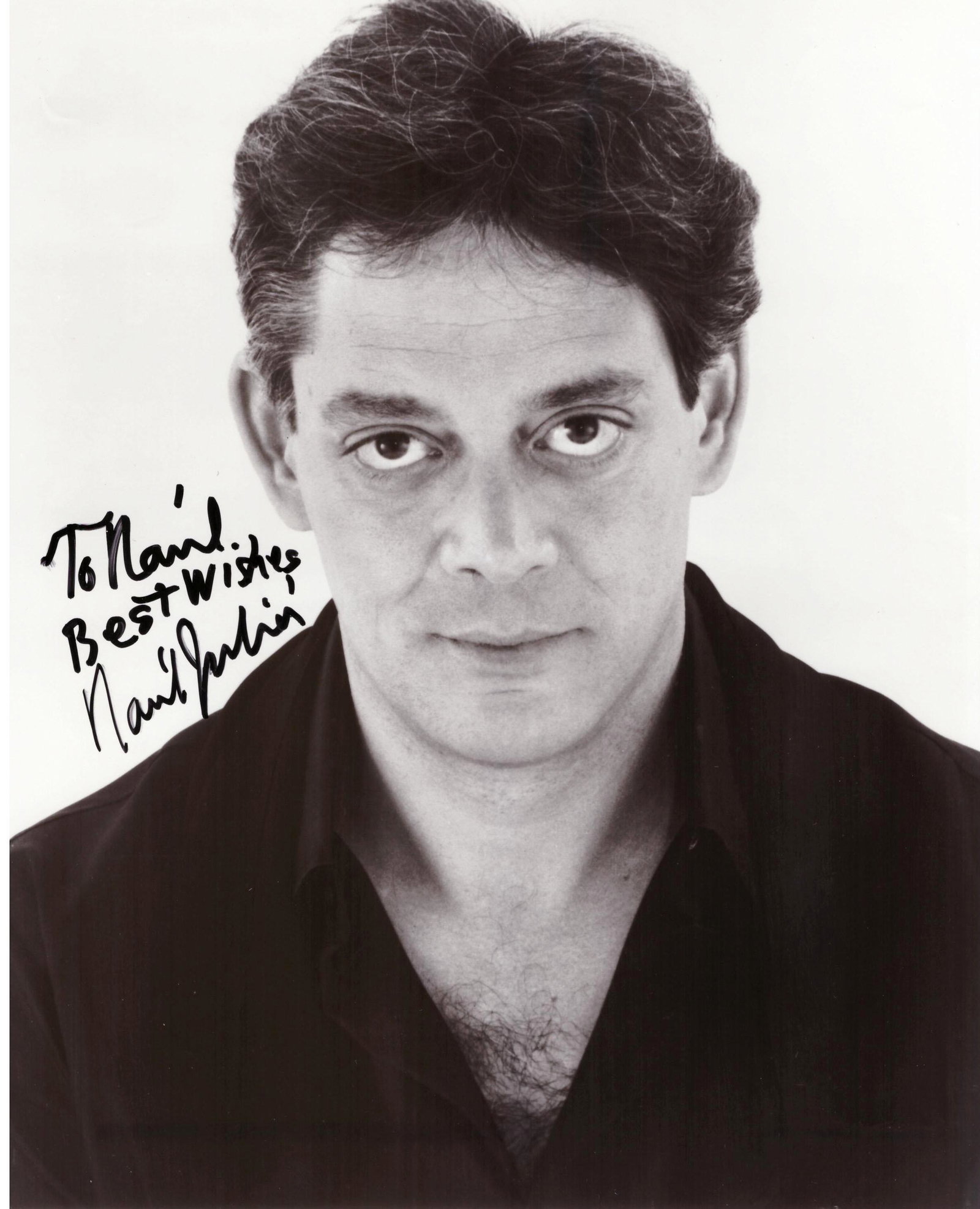 Raul Julia signed photo: Raul Julia signed photo. 8x10 inches