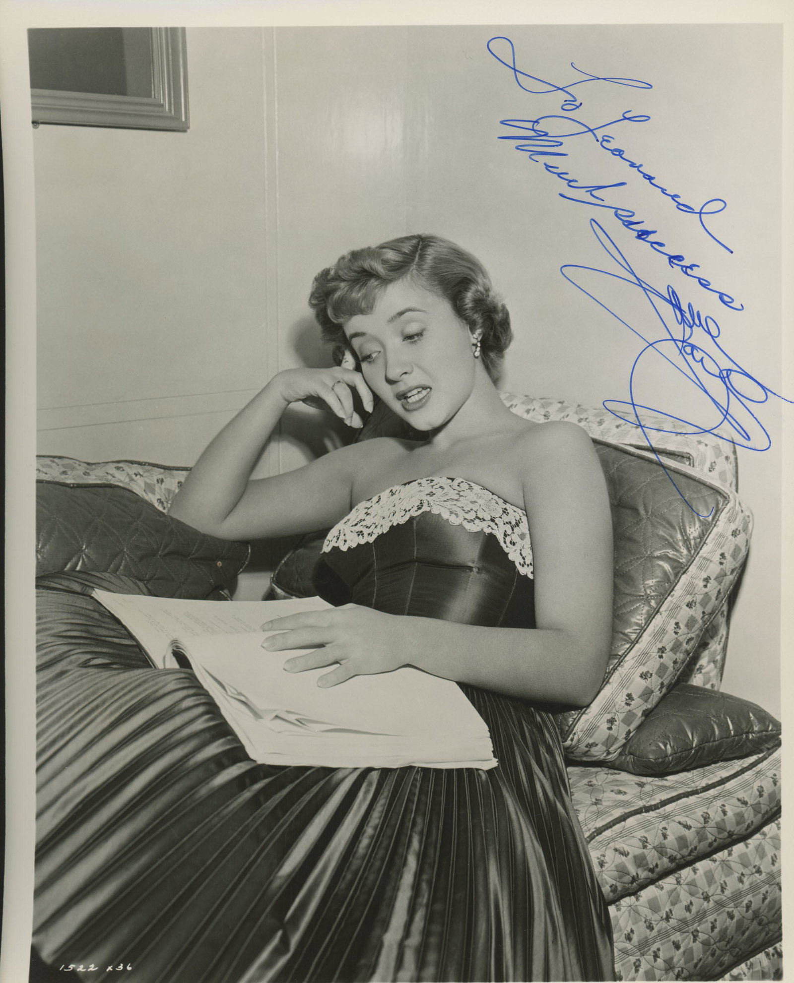 Rich, Young and Pretty Jane Powell signed movie photo: Rich, Young and Pretty Jane Powell signed movie photo.