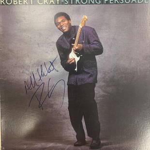 Robert Cray signed album: Robert Cray Strong Persuader autographed album