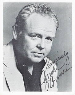 Carroll O'Connor signed photo: Carroll O'Connor signed photo. 5x7 inches