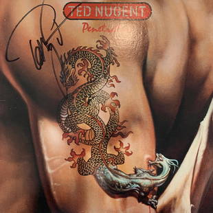 Ted Nugent signed Penetrator album: Ted Nugent signed Penetrator album. Vinyl included