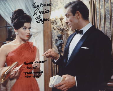 Dr. No Eunice Gayson signed movie photo: Dr. No signed movie photo autographed by Eunice Gayson . 8x10 inches