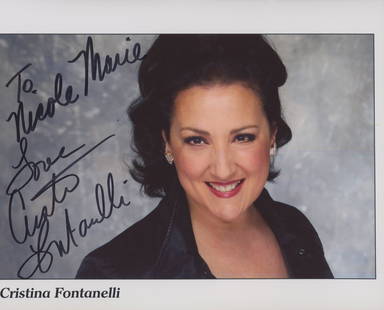 Christina Fontanelli signed photo: Christina Fontanelli signed photo. 8x10 inches