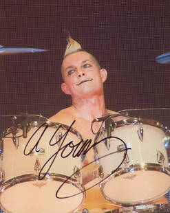 No Doubt Adrian Young signed photo: No Doubt signed photo autographed by Adrian Young 8x10 inches