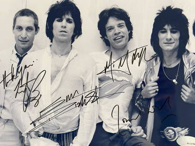 The Rolling Stones signed photo