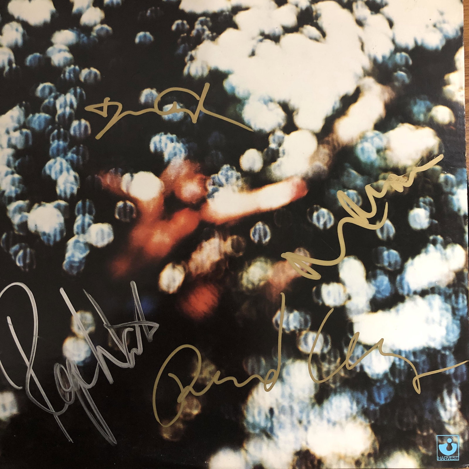 Pink Floyd signed Obscured by Clouds album: Pink Floyd signed Obscured by Clouds album autographed by David Gilmour, Richard Wright, Nick Mason and Roger Waters.