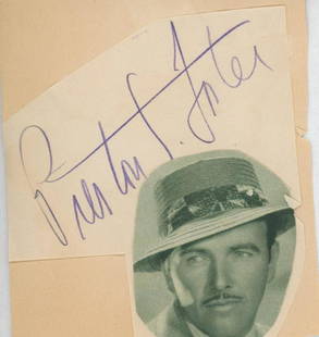 Preston Foster signature cut: Preston Foster signature cut