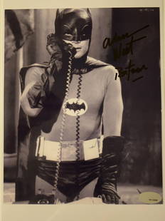 Batman Adam West signed photo: Batman signed photo autographed by Adam West. 8x10 inches