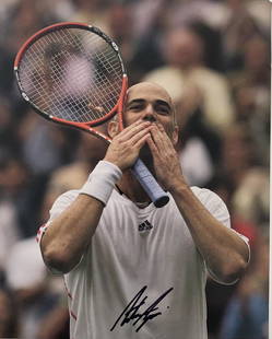 Andre Agassi signed photo: Andre Agassi signed photo. 8x10 inches