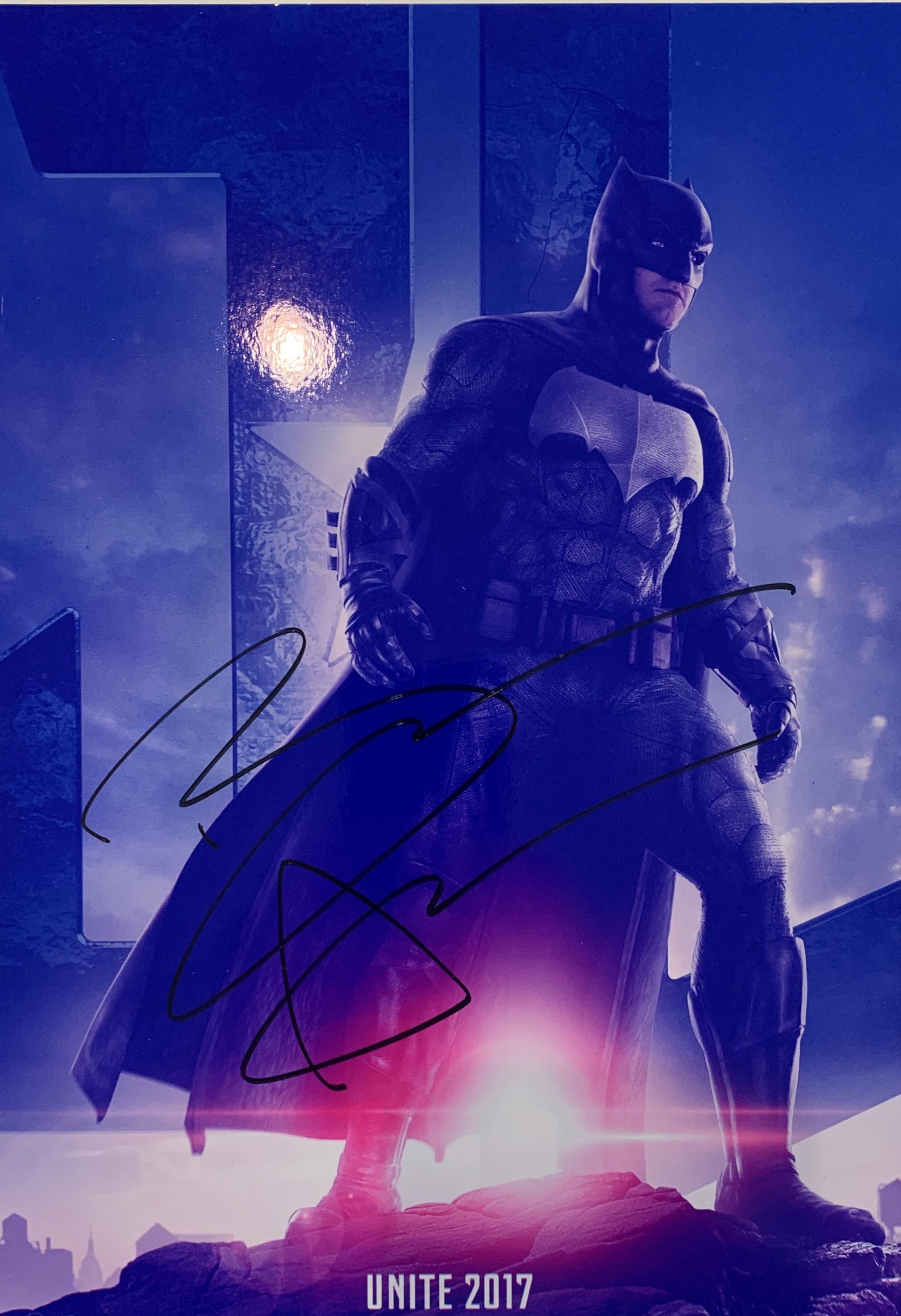 Justice League Ben Affleck signed photo: Justice League Ben Affleck signed photo. 8x10 inches