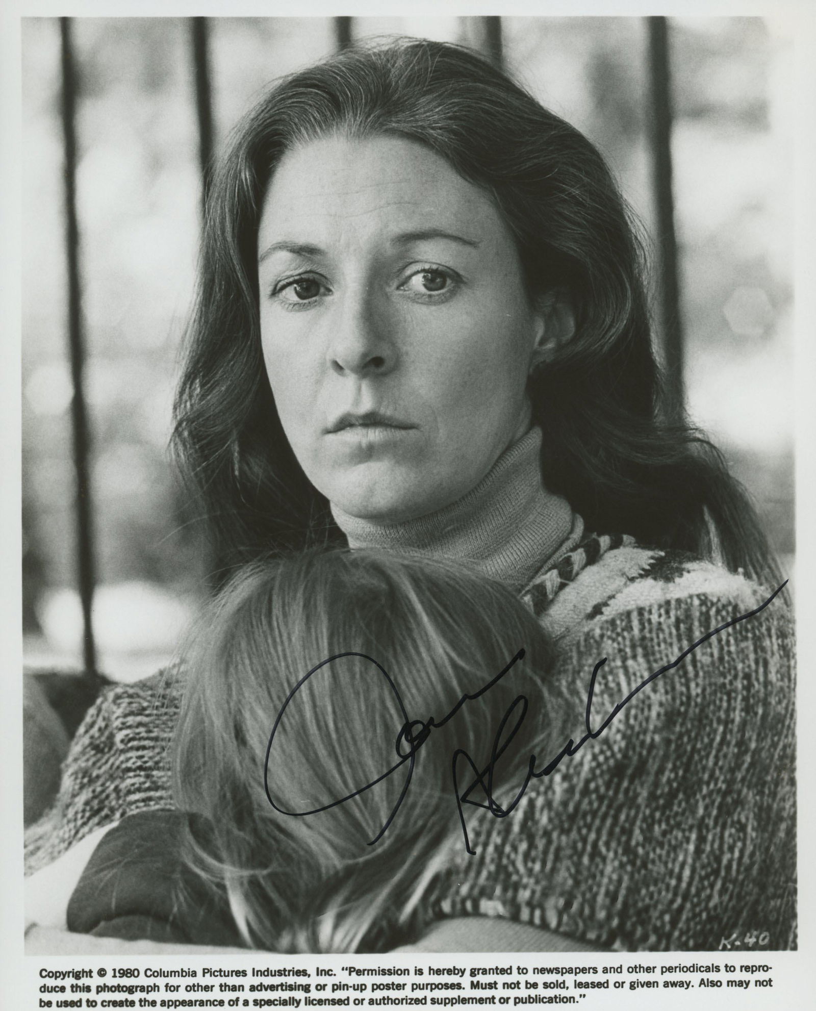 Kramer vs. Kramer Jane Alexander signed movie: Kramer vs. Kramer Jane Alexander signed movie photo.