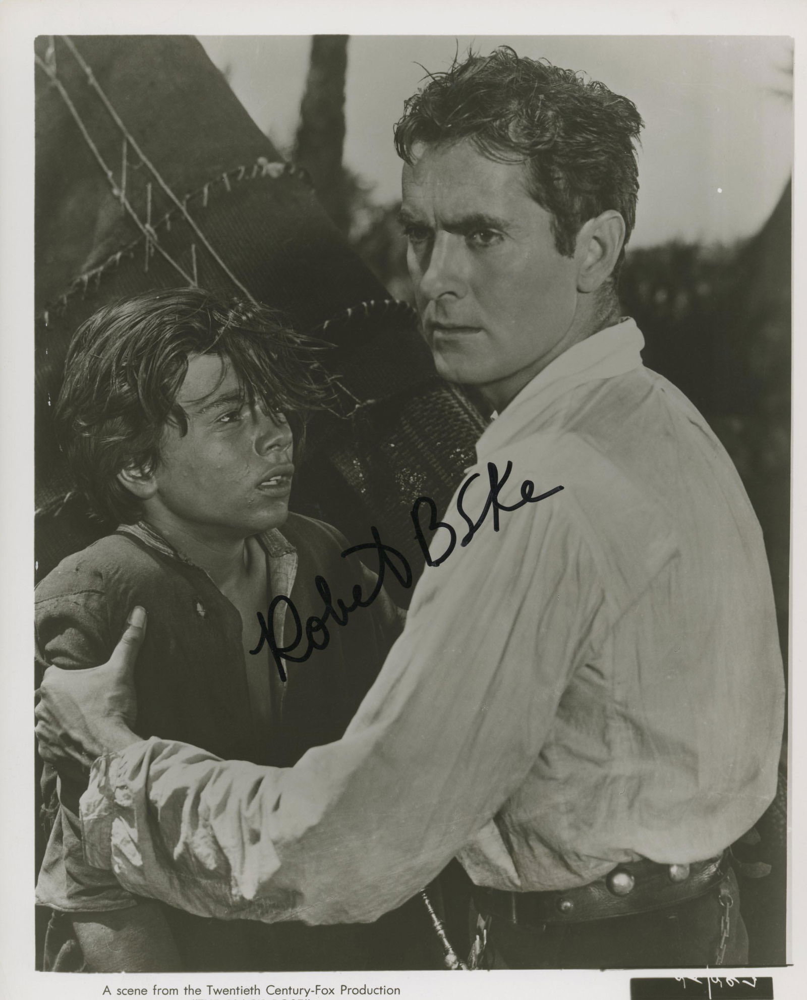 Robert Blake signed The Black Rose movie photo: The Black Rose signed movie photo autographed by Robert Blake. 8x10 inches