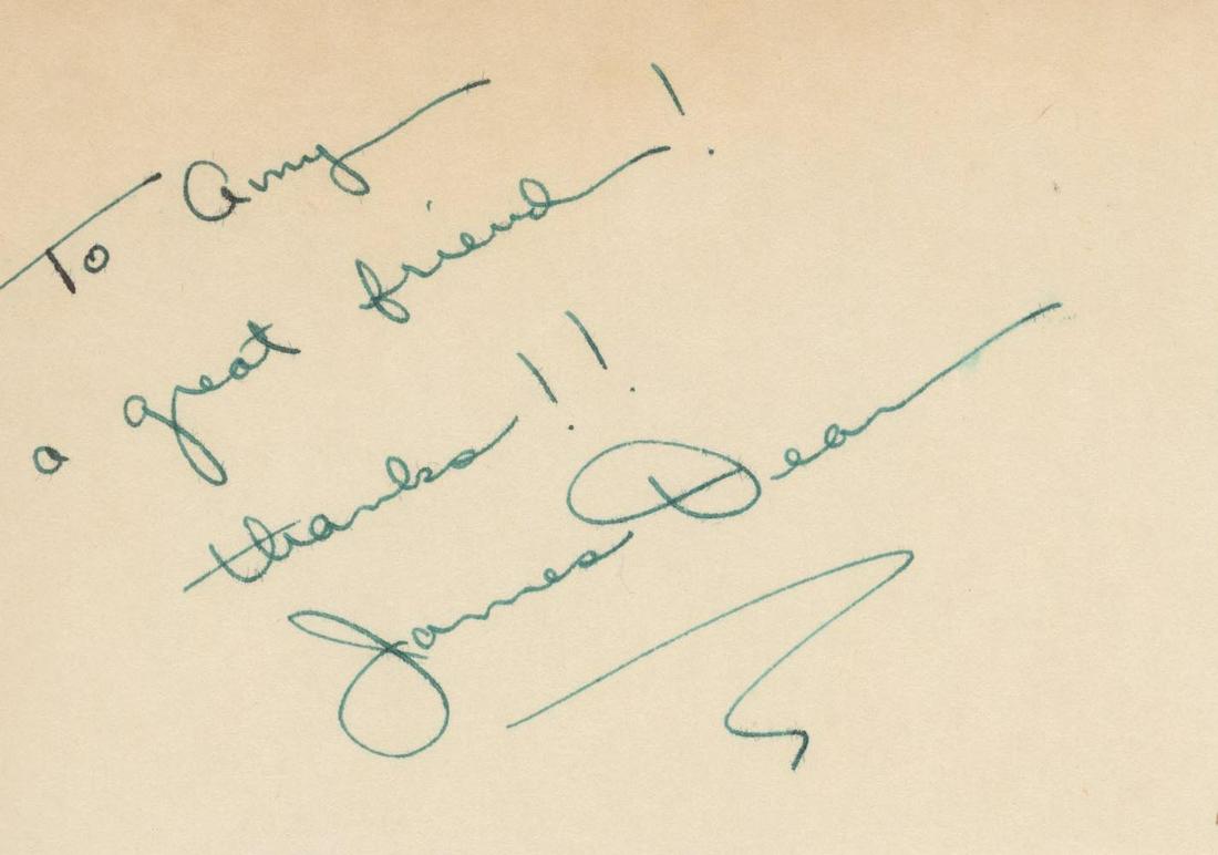 James Dean signature cut: James Dean signature cut