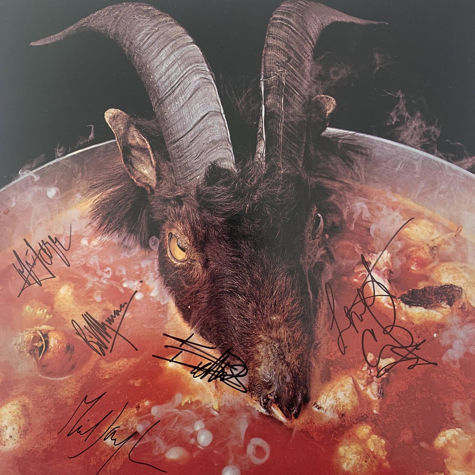 Rolling Stones Goats Head Soup signed photo: Rolling Stones Goats Head Soup signed photo autographed by Mick Jagger, Mick Taylor, Keith Richards, Bill Wyman and Charlie Watts. 12x12 inches