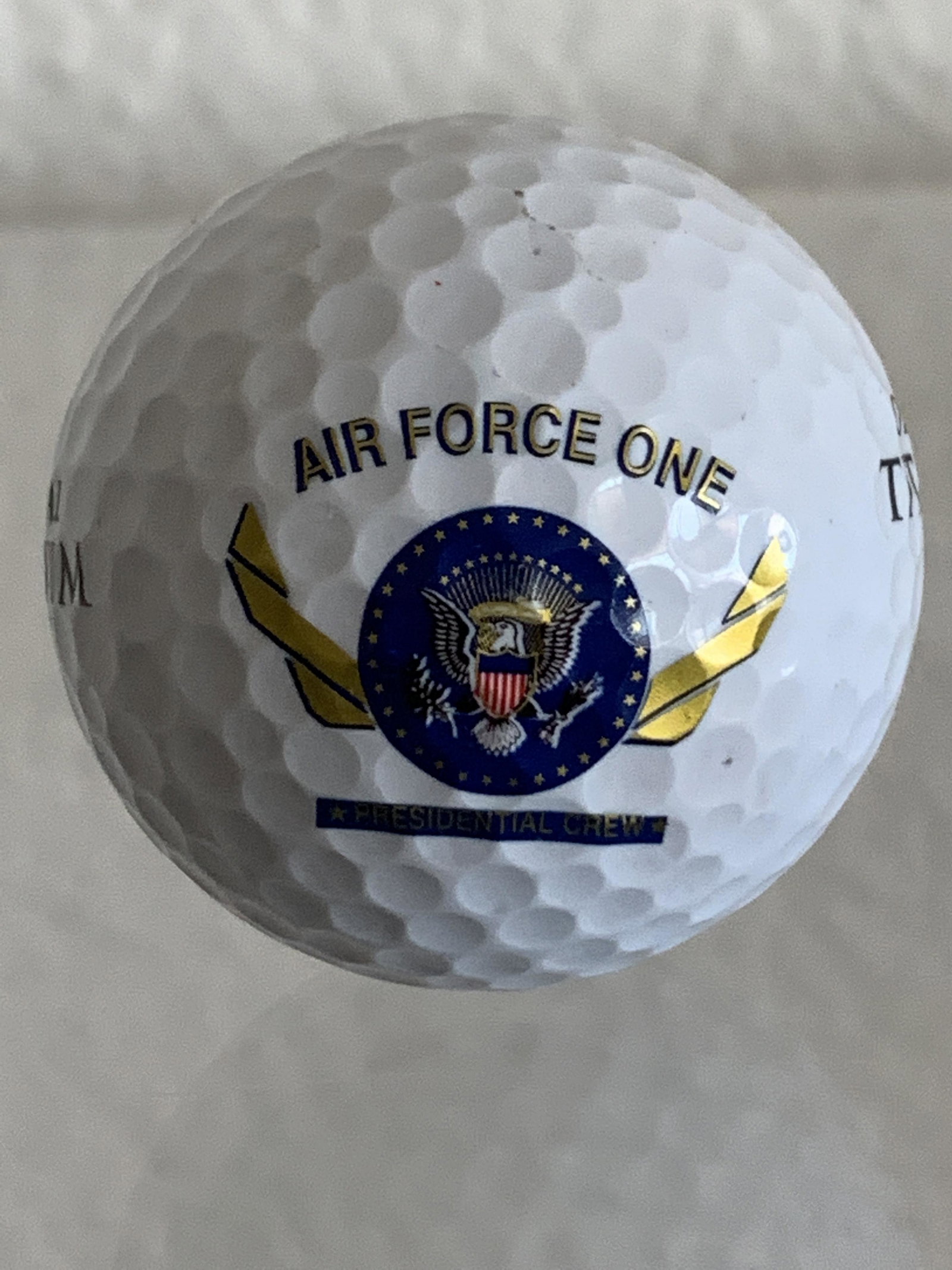 Air Force One Golf Ball: Air Force One Golf Ball. Unsigned