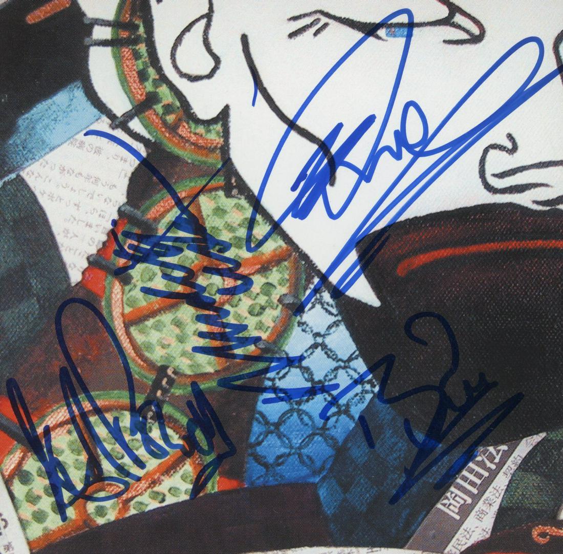 Wishbone Ash signed "Bona Fide" CD cover: Bona Fide CD cover autographed by Andy Powell, Ben Granfelt, Bob Skeat, and Ray Weston.