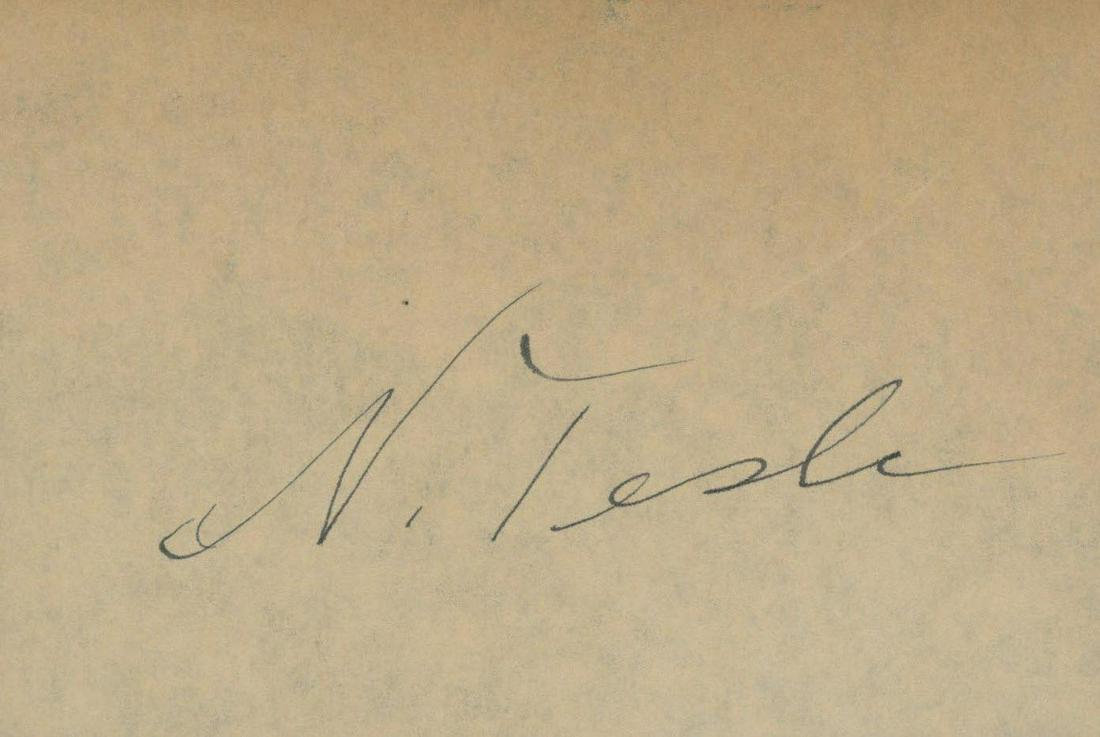 Nikola Tesla signature cut: Nikola Tesla signature cut