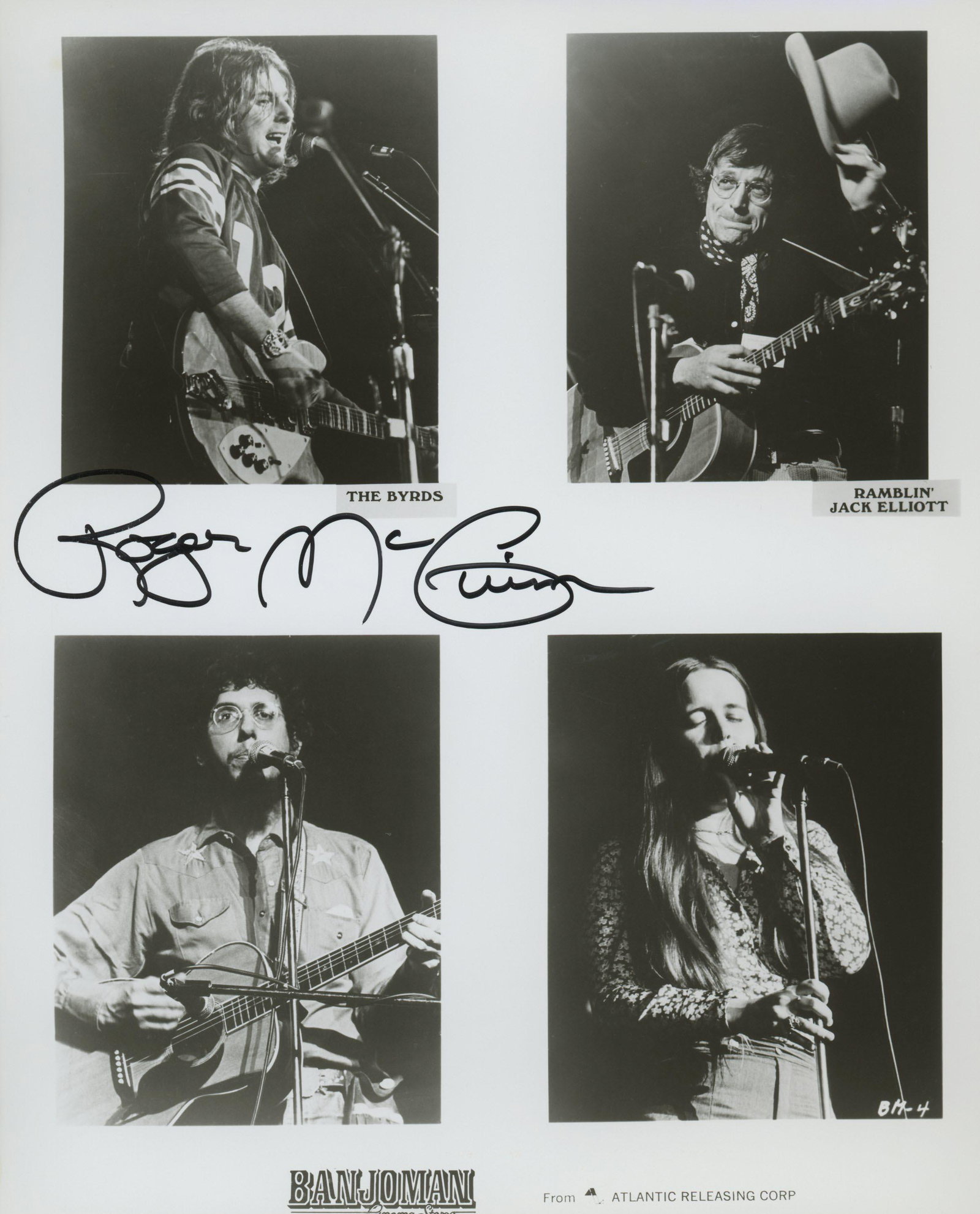 The Byrds photo signed Roger Mcguinn: Roger Mcguinn autographed photo 8x10 inches