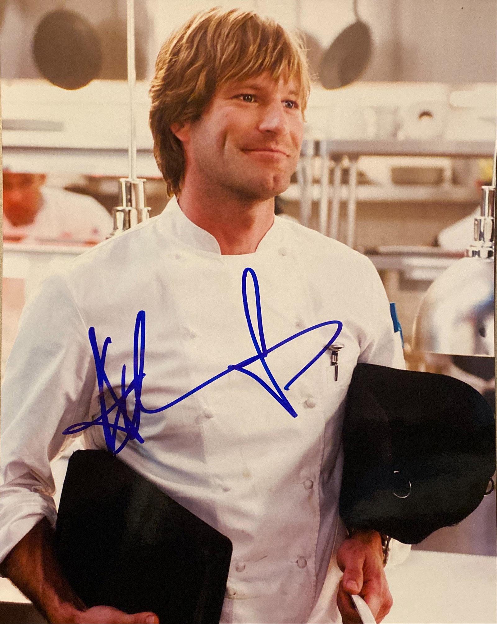 No Reservations Aaron Eckhart signed movie photo: No Reservations signed movie photo autographed by Aaron Eckhart. 8x10 inches