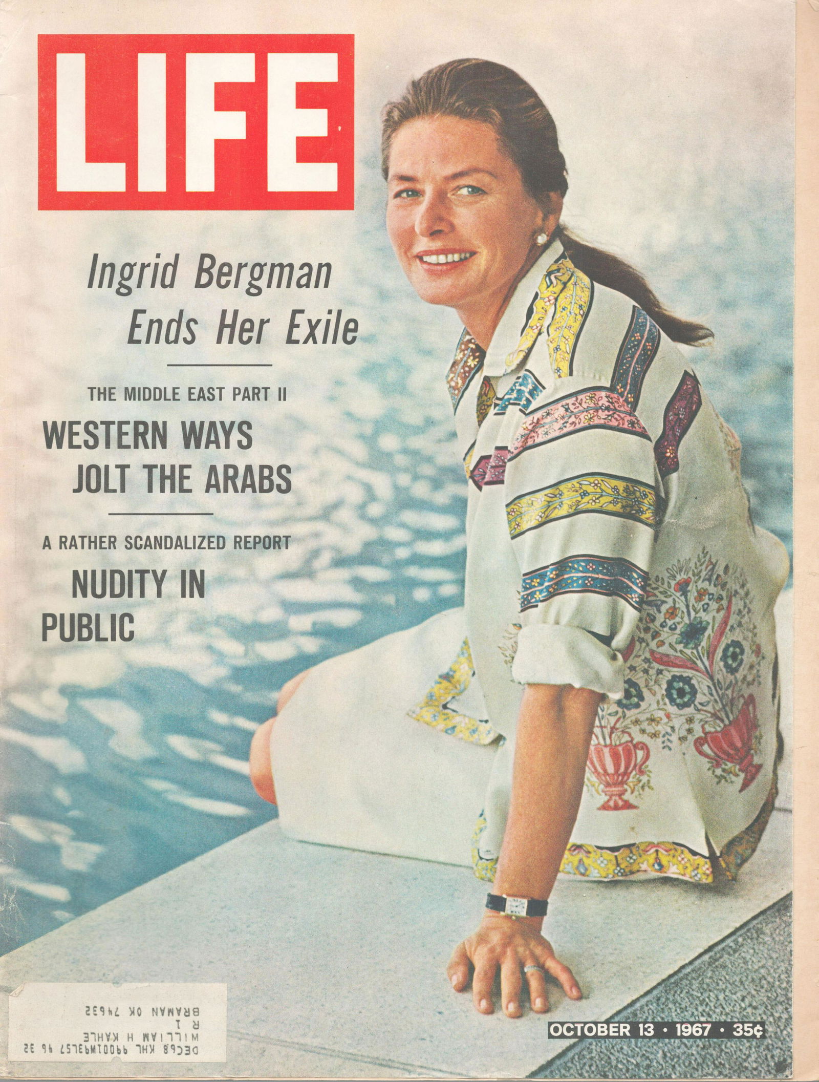 Ingrid Bergman Life Magazine. October 13, 1967: Ingrid Bergman Life Magazine. October 13, 1967