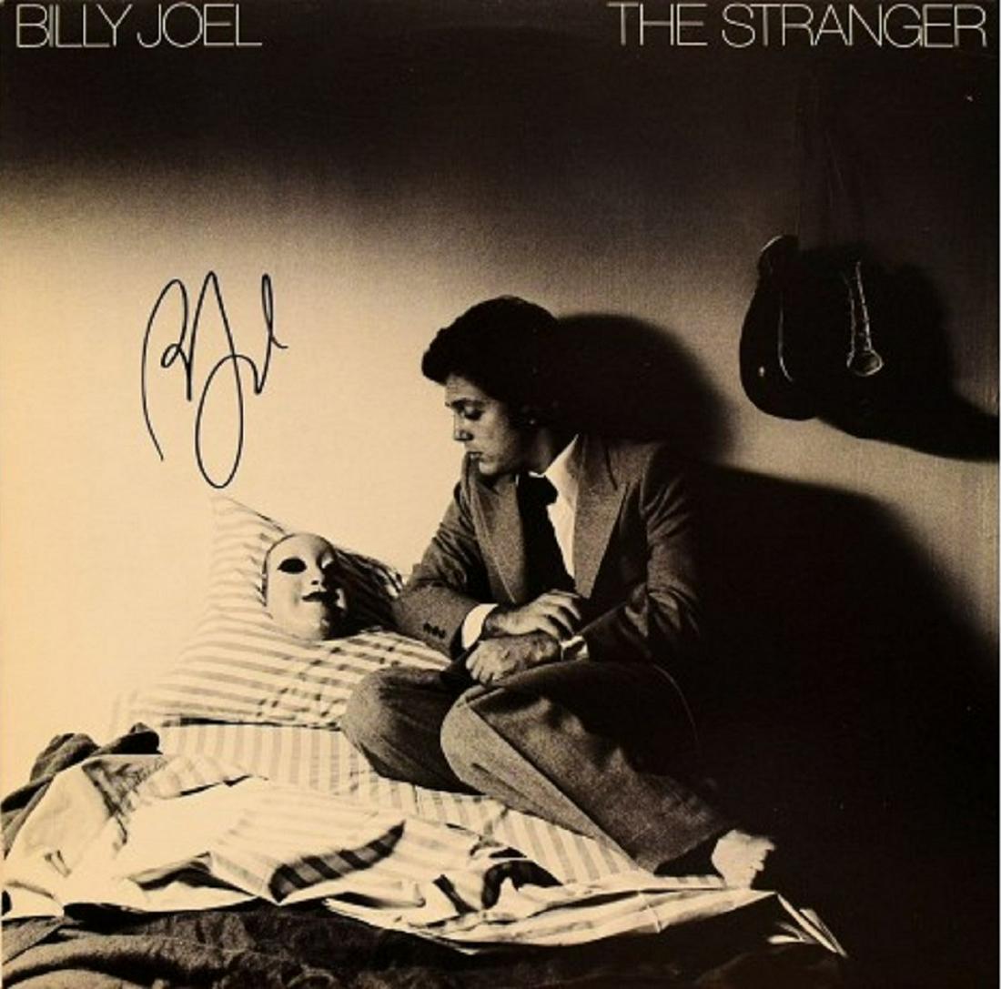 Billy Joel signed "The Stranger" album: Billy Joel's 1977 hit album "The Stranger" autographed by Billy Joel.
