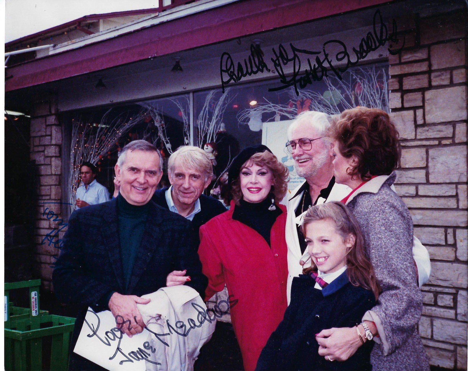 Jayne Meadows and Foster Brooks signed photo: Jayne Meadows and Foster Brooks signed photo. 8x10 inches