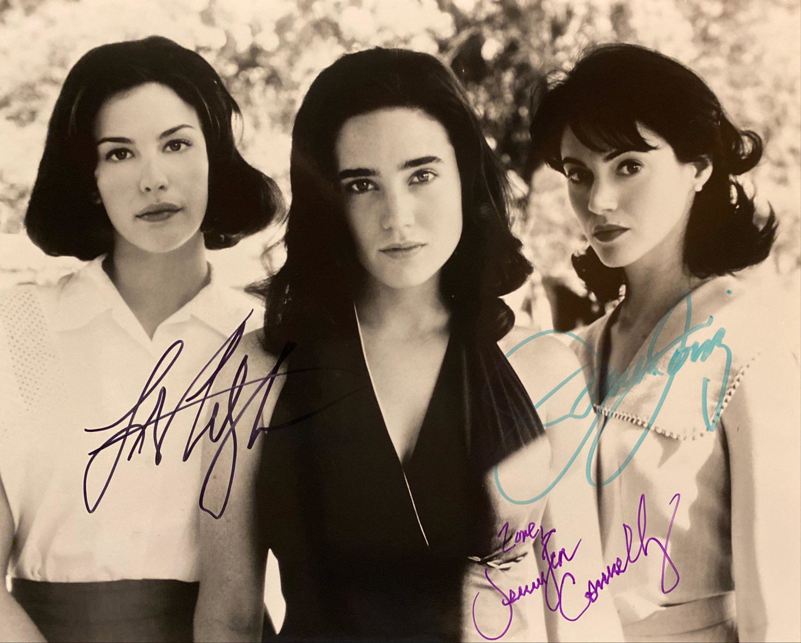 Inventing the Abbotts Jennifer Connelly, Liv Tyler, and: Inventing the Abbotts signed movie photo autographed byJennifer Connelly, Liv Tyler, and Joanna Going. 8x10 inches