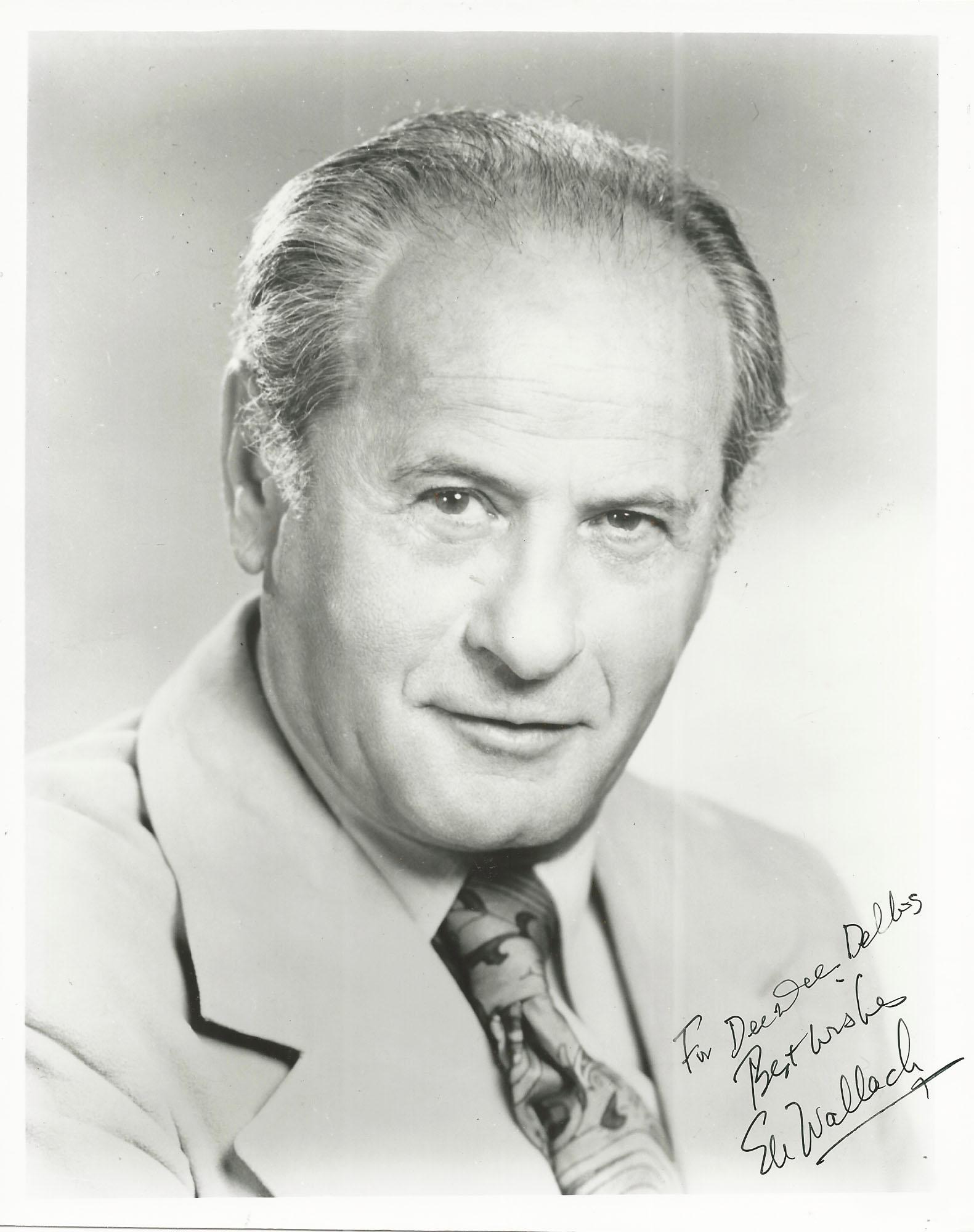 Eli Wallach signed photo: Eli Wallach signed photo. 8x10 inches