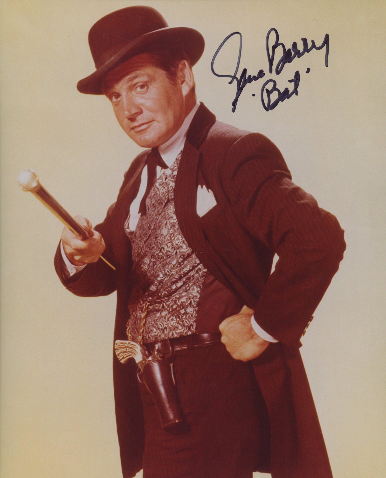 Bat Masterson Gene Barry signed photo: Bat Masterson signed photo autographed by Gene Barry. 8x10 inches