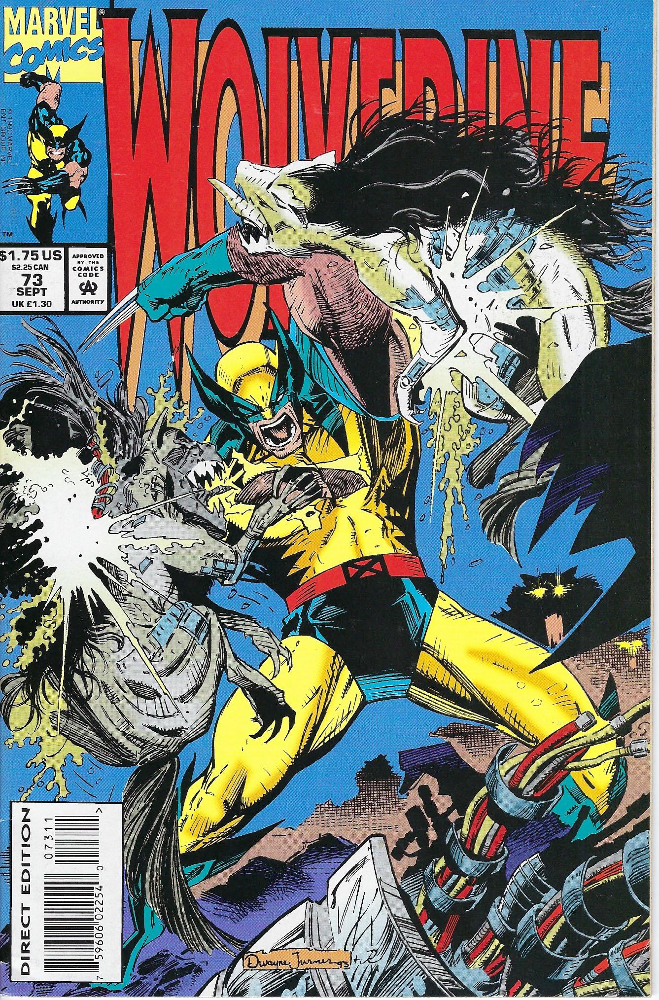 Wolverine Marvel Comic Book #73 (1 of 1)