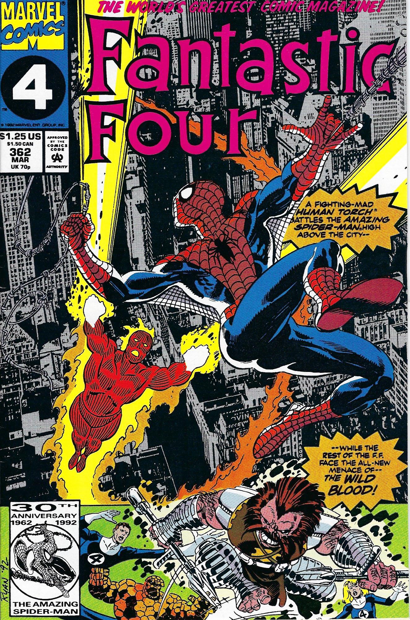 Fantastic Four Marvel Comic Book #362 (1 of 1)