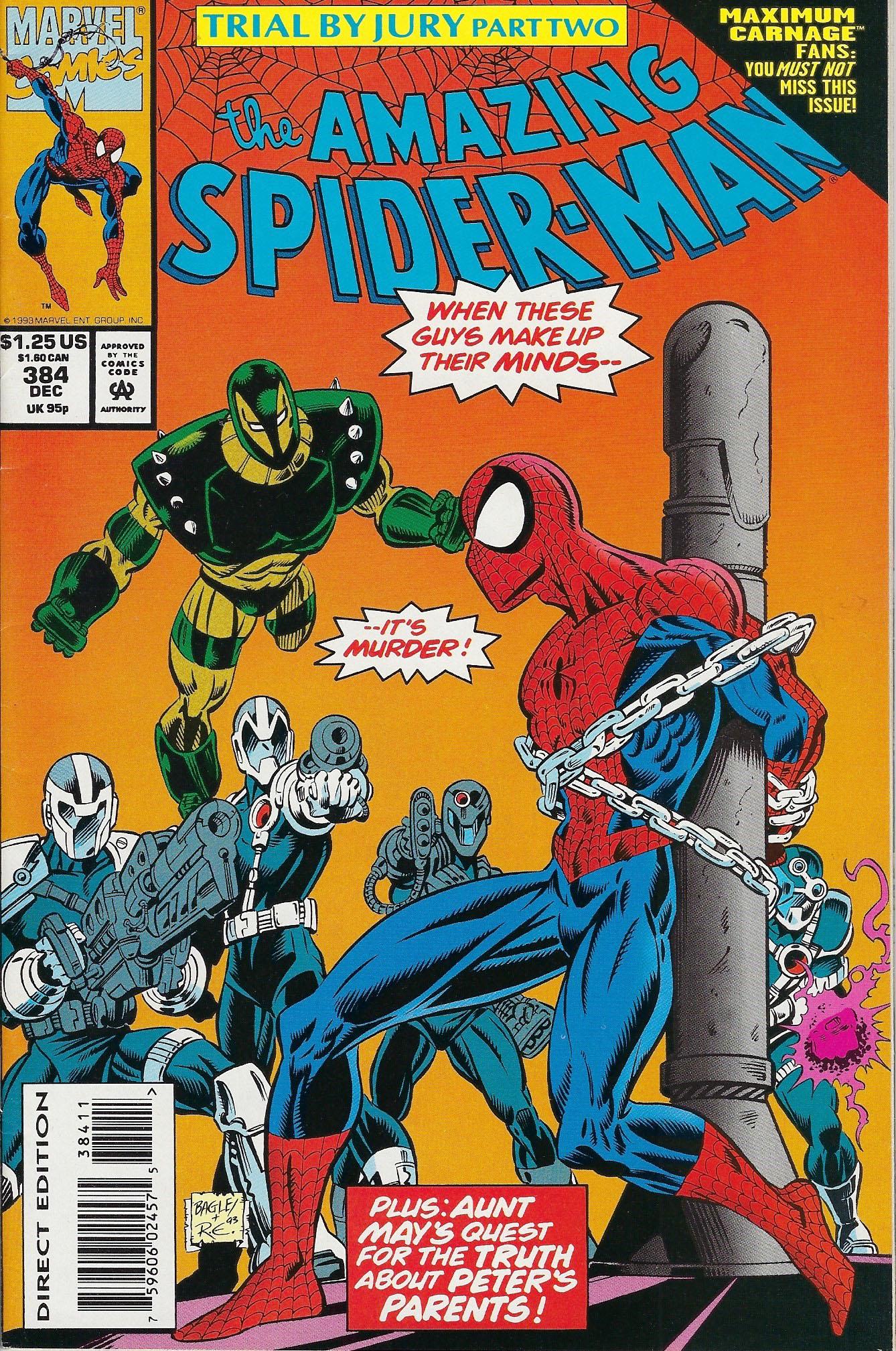 The Amazing Spider-Man Marvel Comic Book #384 (1 of 1)
