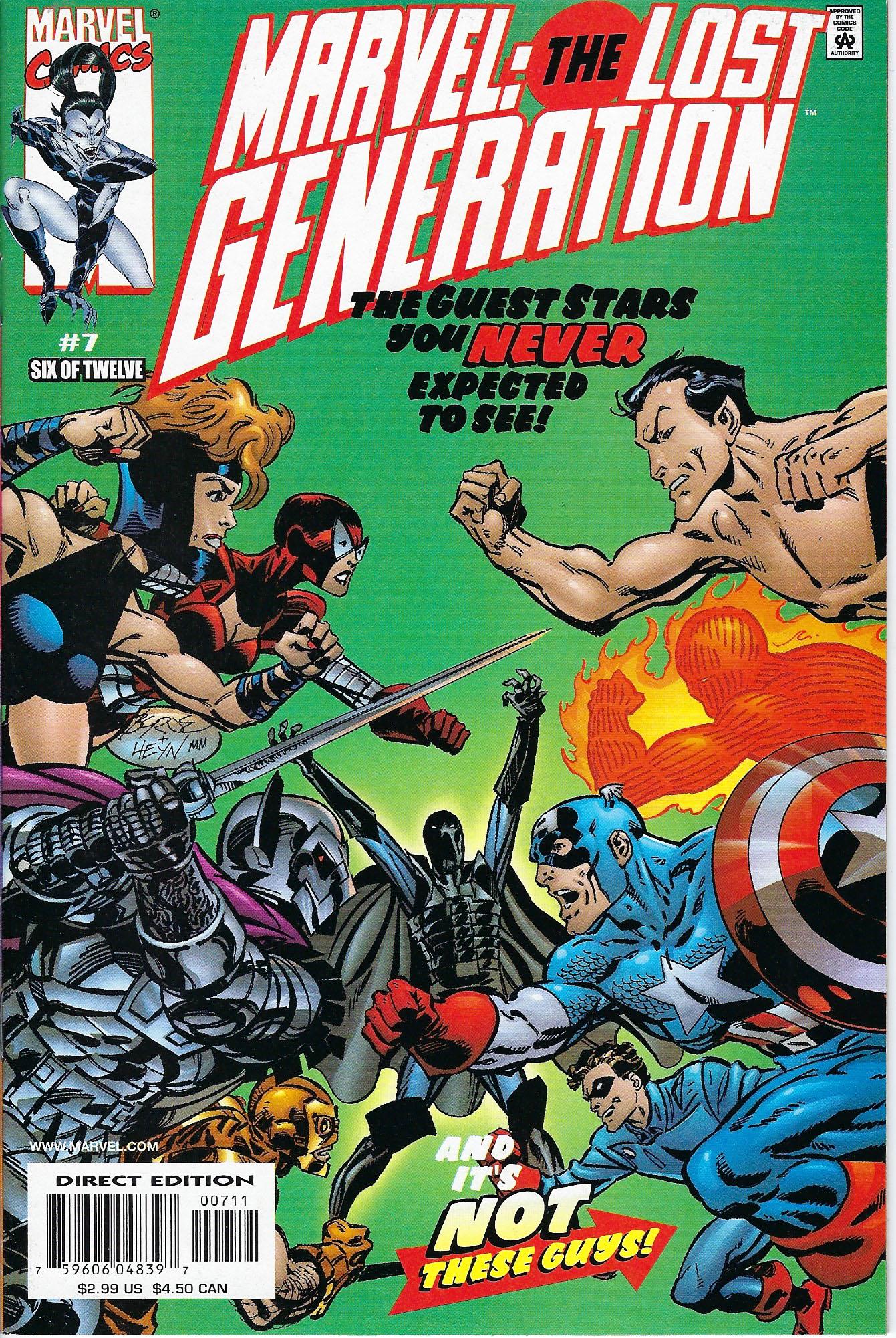 Marvel: The Lost Generation Marvel Comic Book #7 (1 of 1)