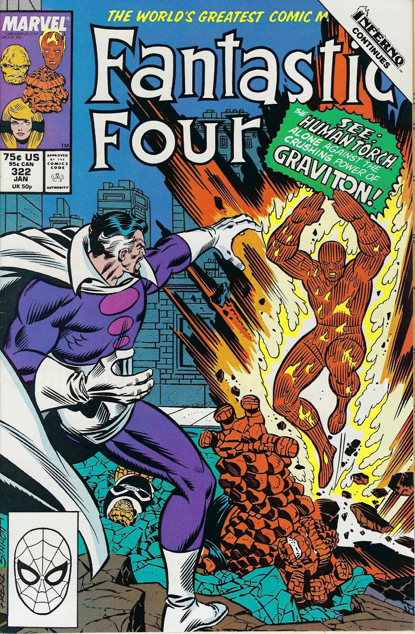Fantastic Four Marvel Comic Book #322 (1 of 1)