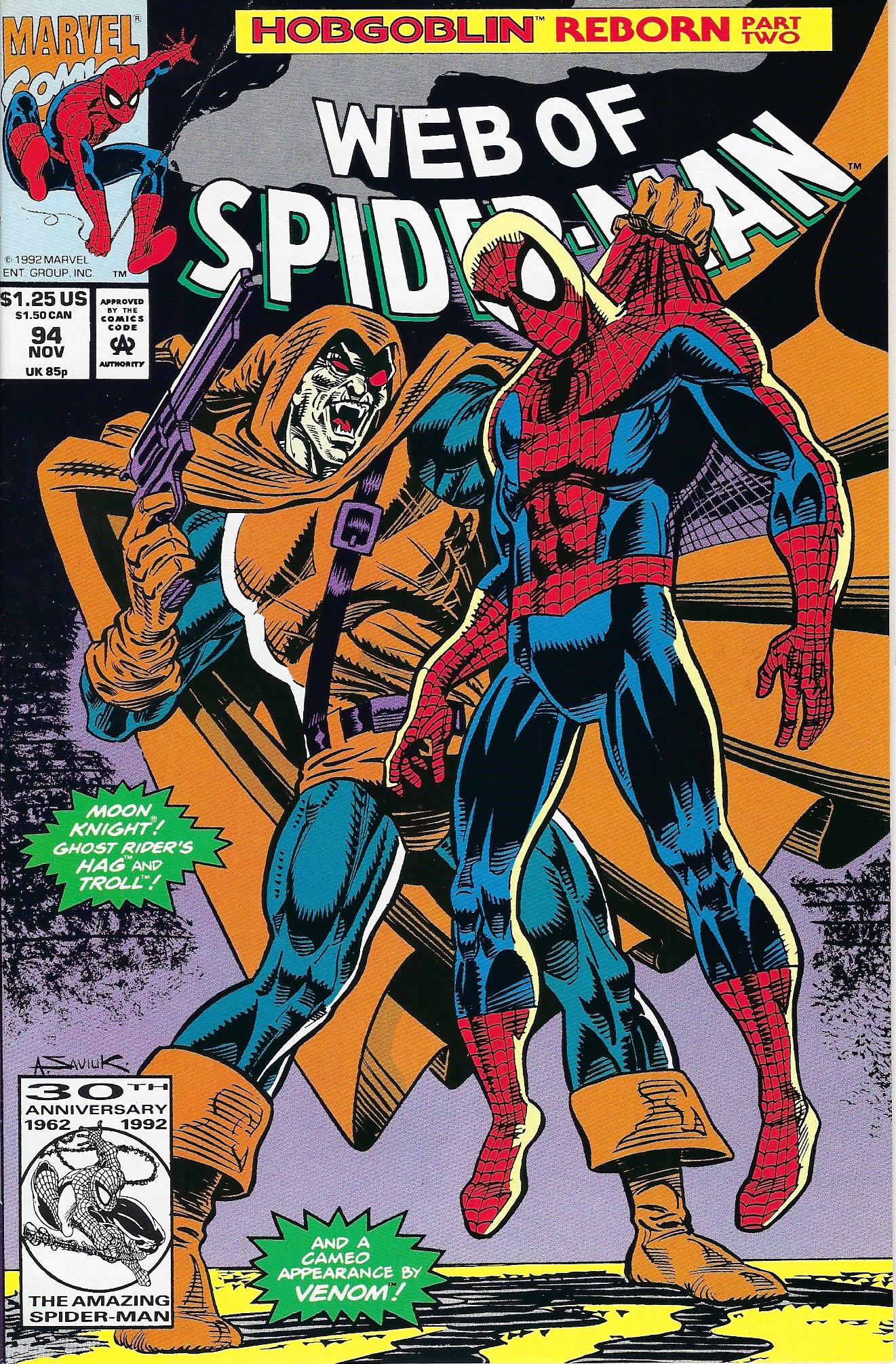 Web of Spider-Man Marvel Comic Book #94 (1 of 1)