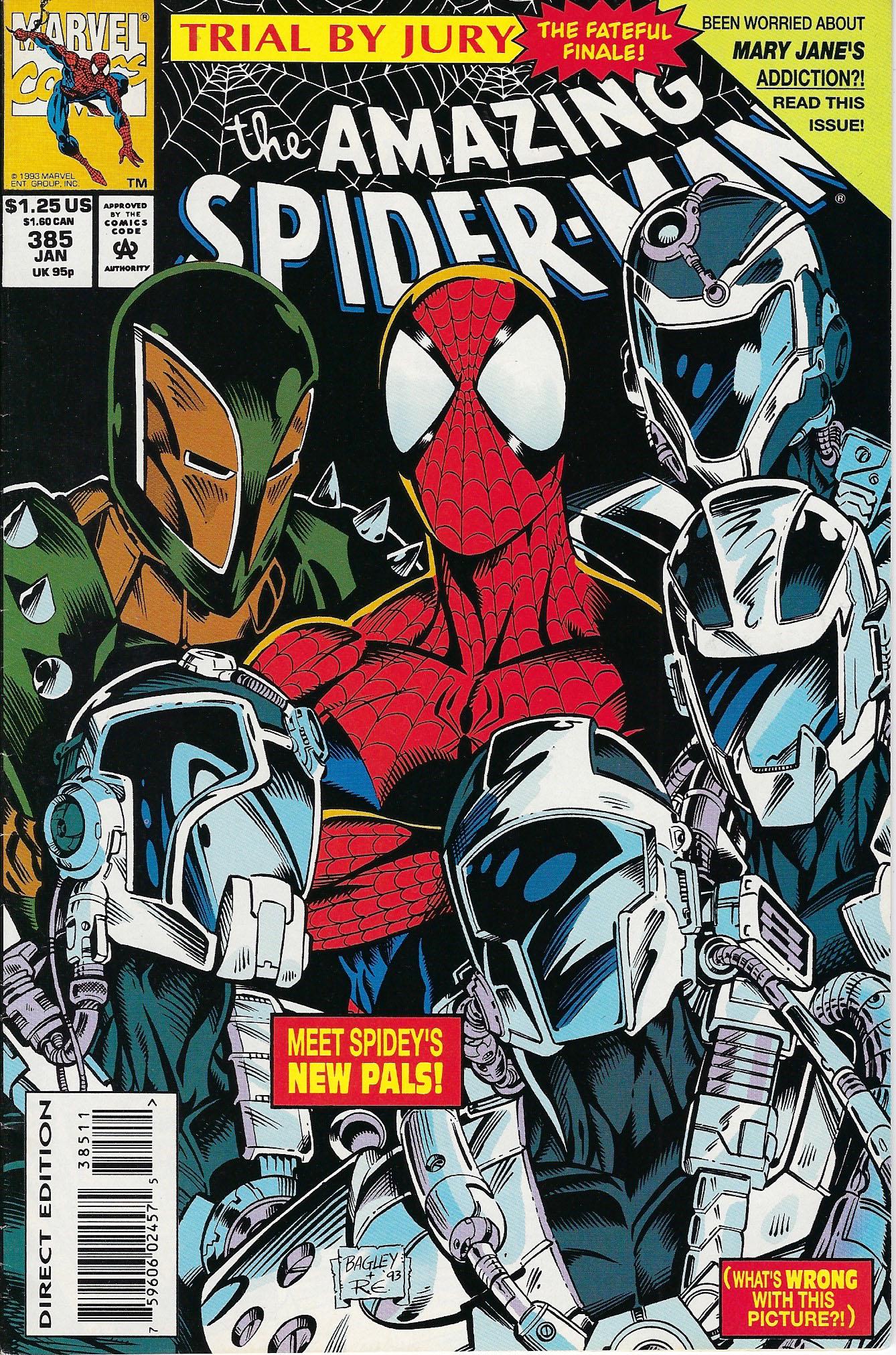 The Amazing Spider-Man Marvel Comic Book #385 (1 of 1)