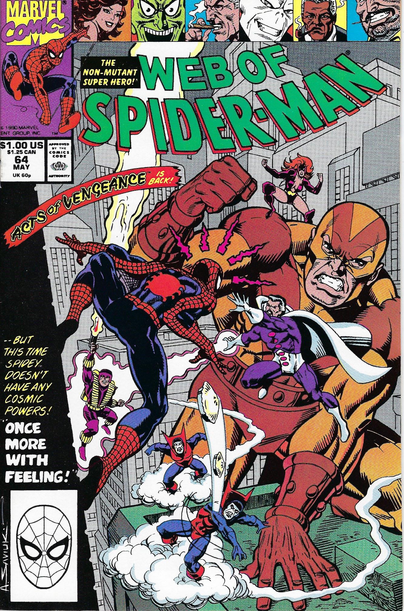 Web of Spider-Man Marvel Comic Book #64 (1 of 1)